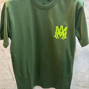 Amiri Green Graphic T-Shirt men large slim